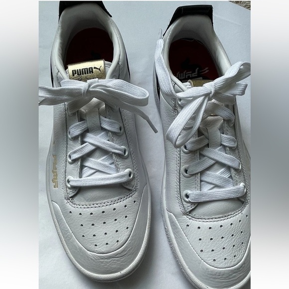 Puma Ralph Sampson Lo Top White Sneakers Cats Sz Mens 6.5 Womens 8 Narrow 38.5 - Picture 5 of 15